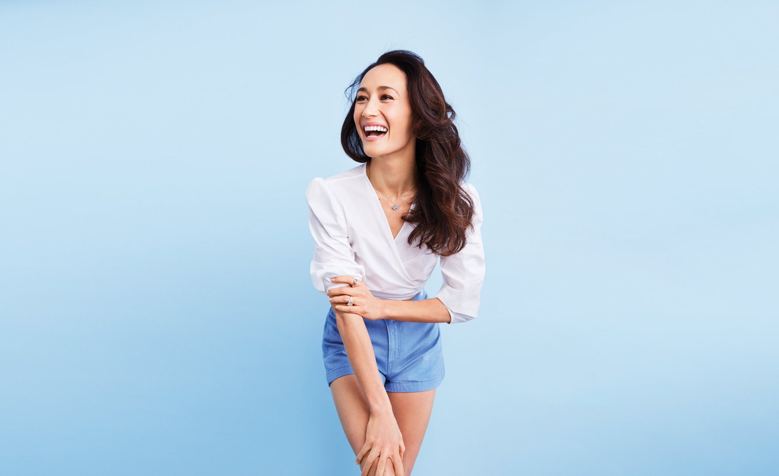 Actresses Maggie Q Brunette Celebrity Girl Shorts Smile 2k 4k