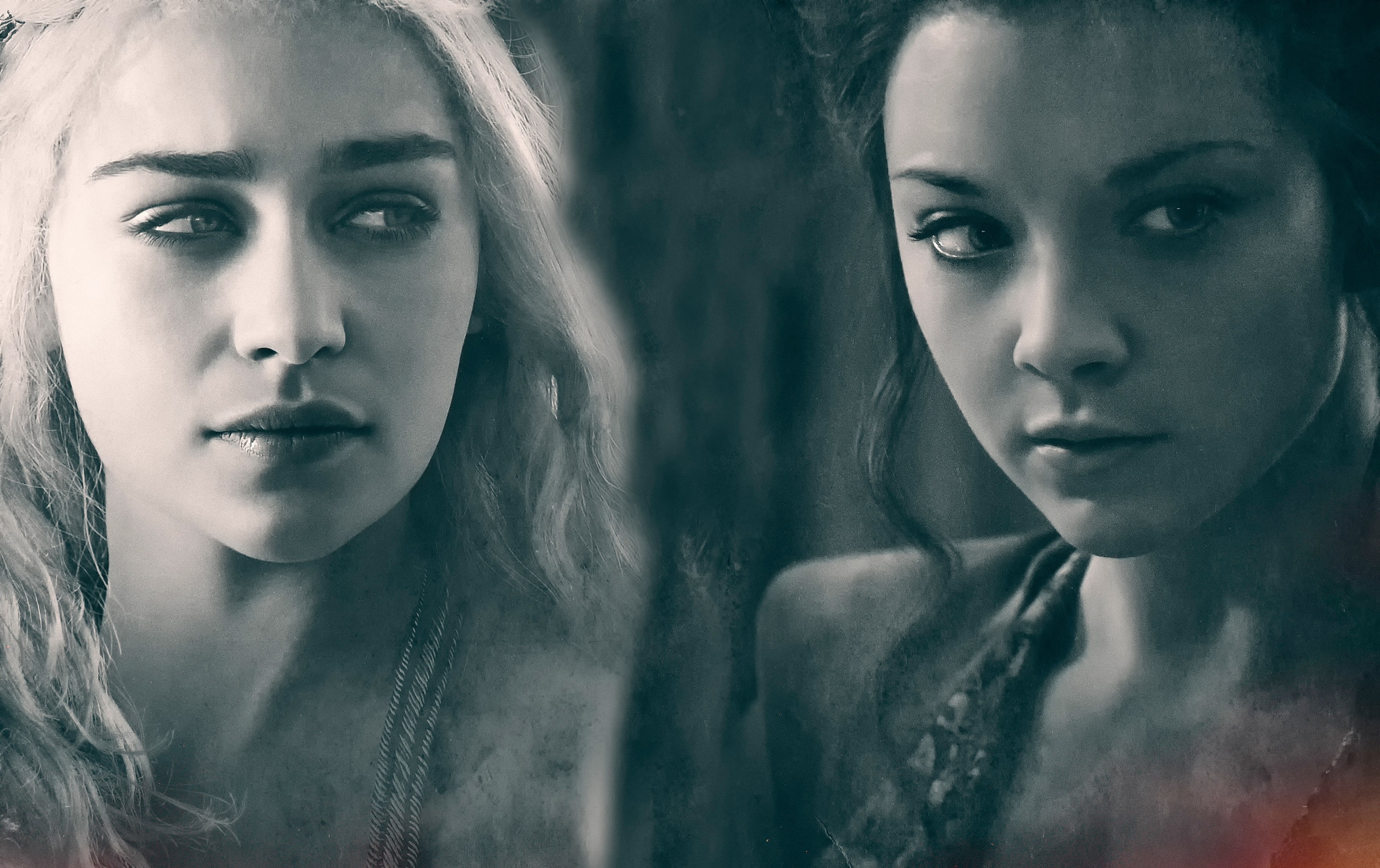 Emilia Clarke Natalie Dormer actress Daenerys Targaryen 2k