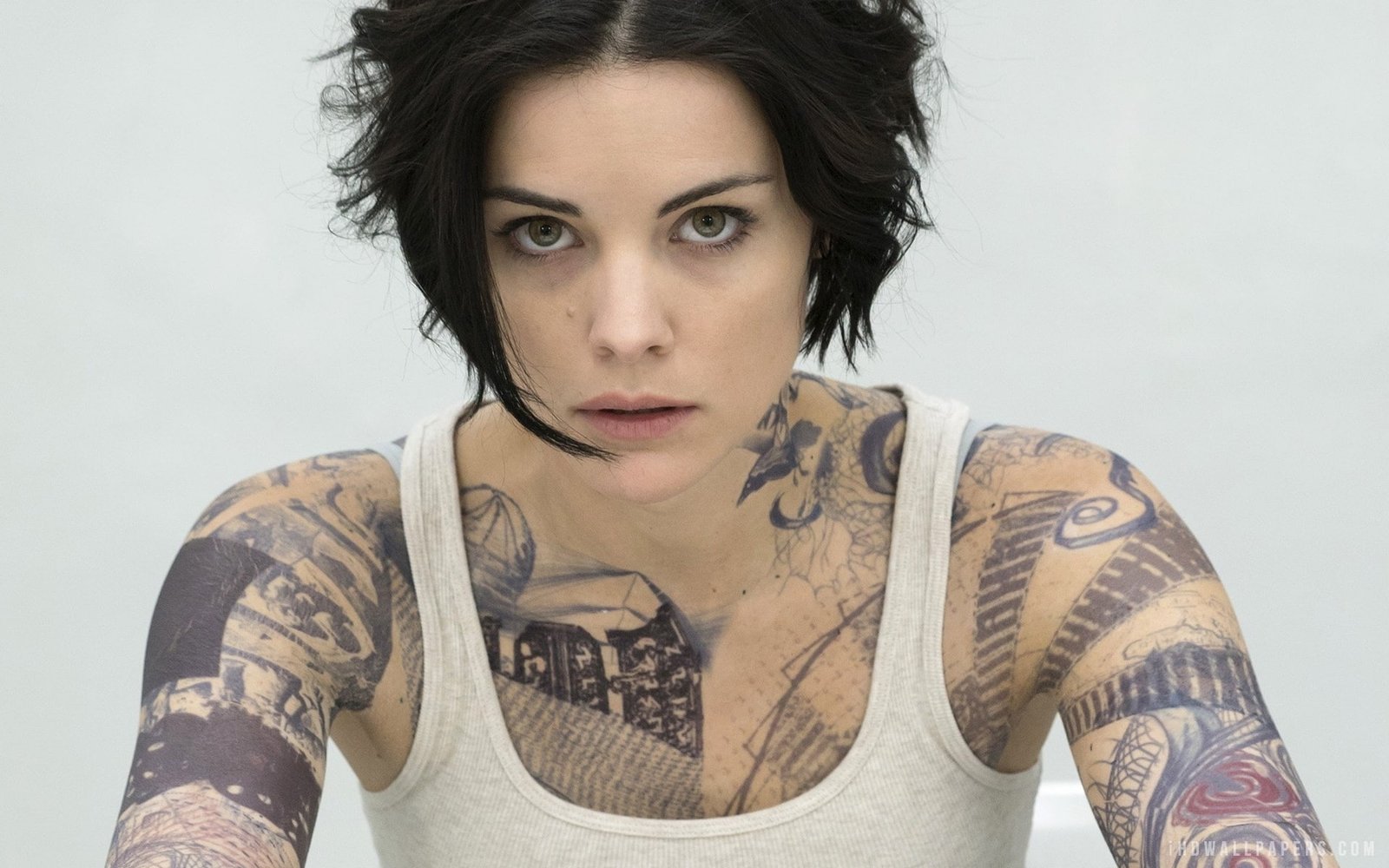 Jaimie Alexander Blindspot women's white tank top jane doe