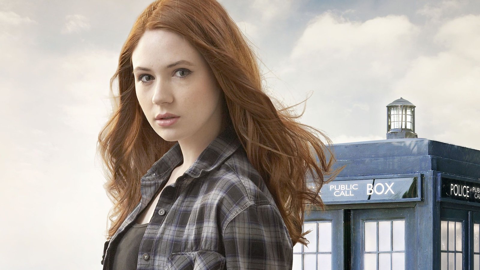 Karen Gillan redhead face Doctor Who Amy Pond women actress 2k