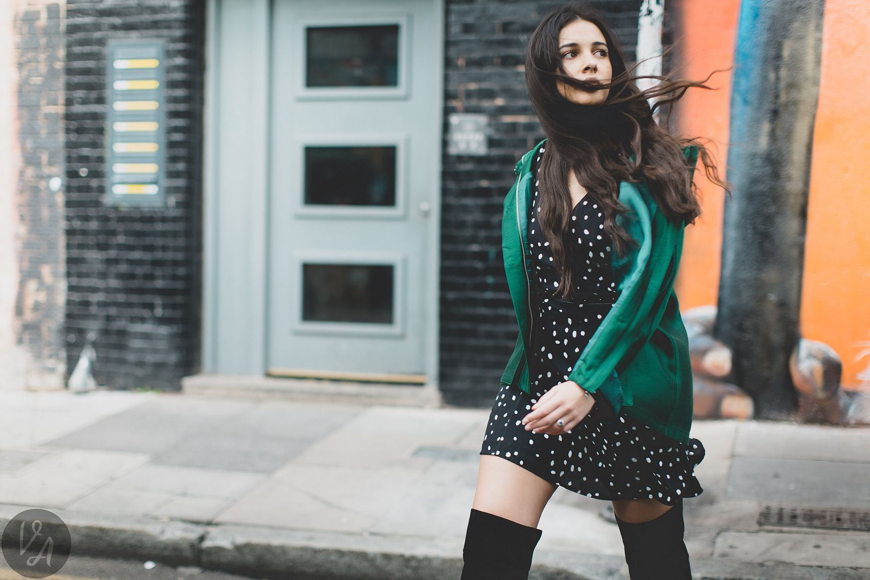 Naomi Scott actress brunette women street walking