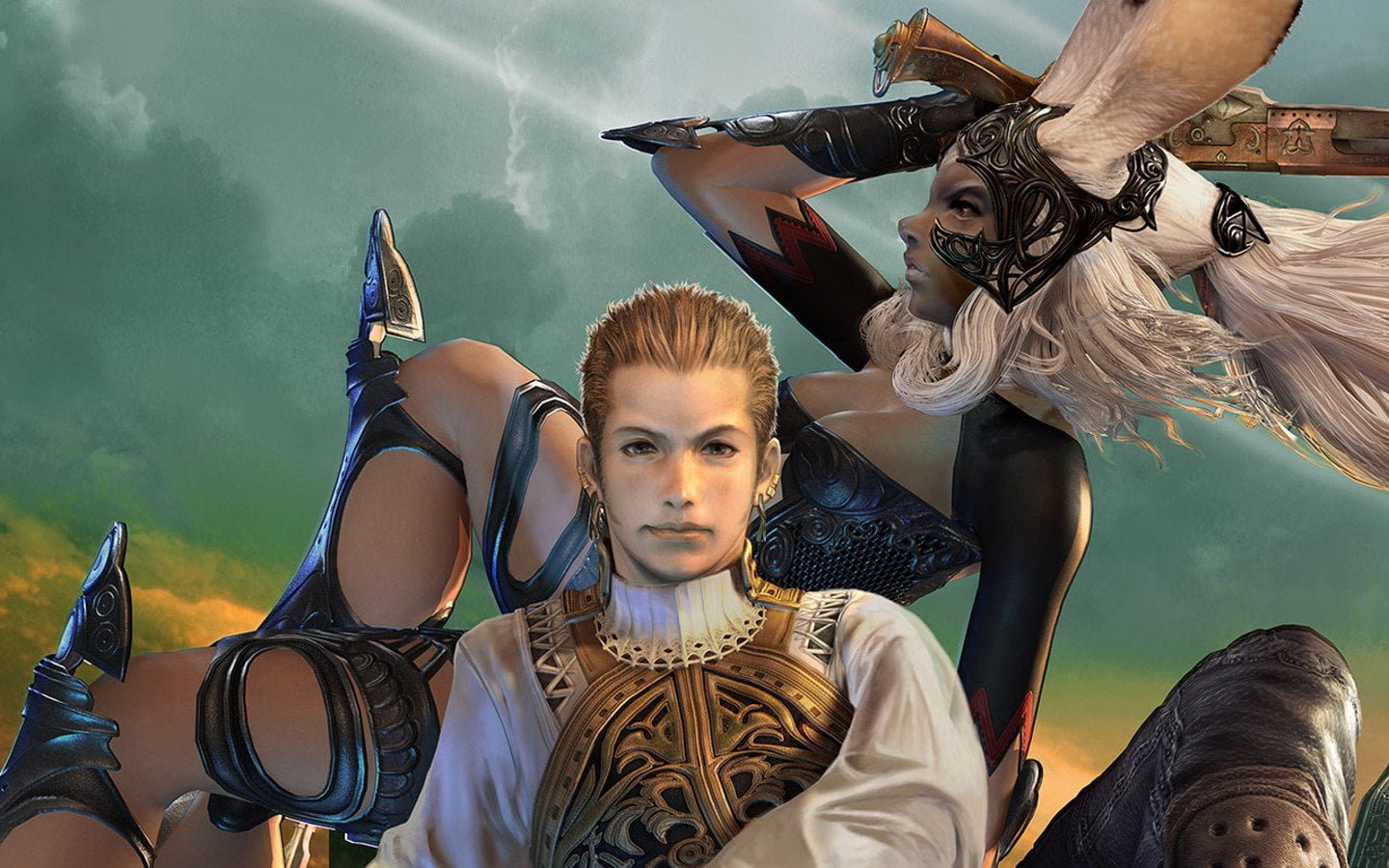 male and female avatars illustration Final Fantasy XII