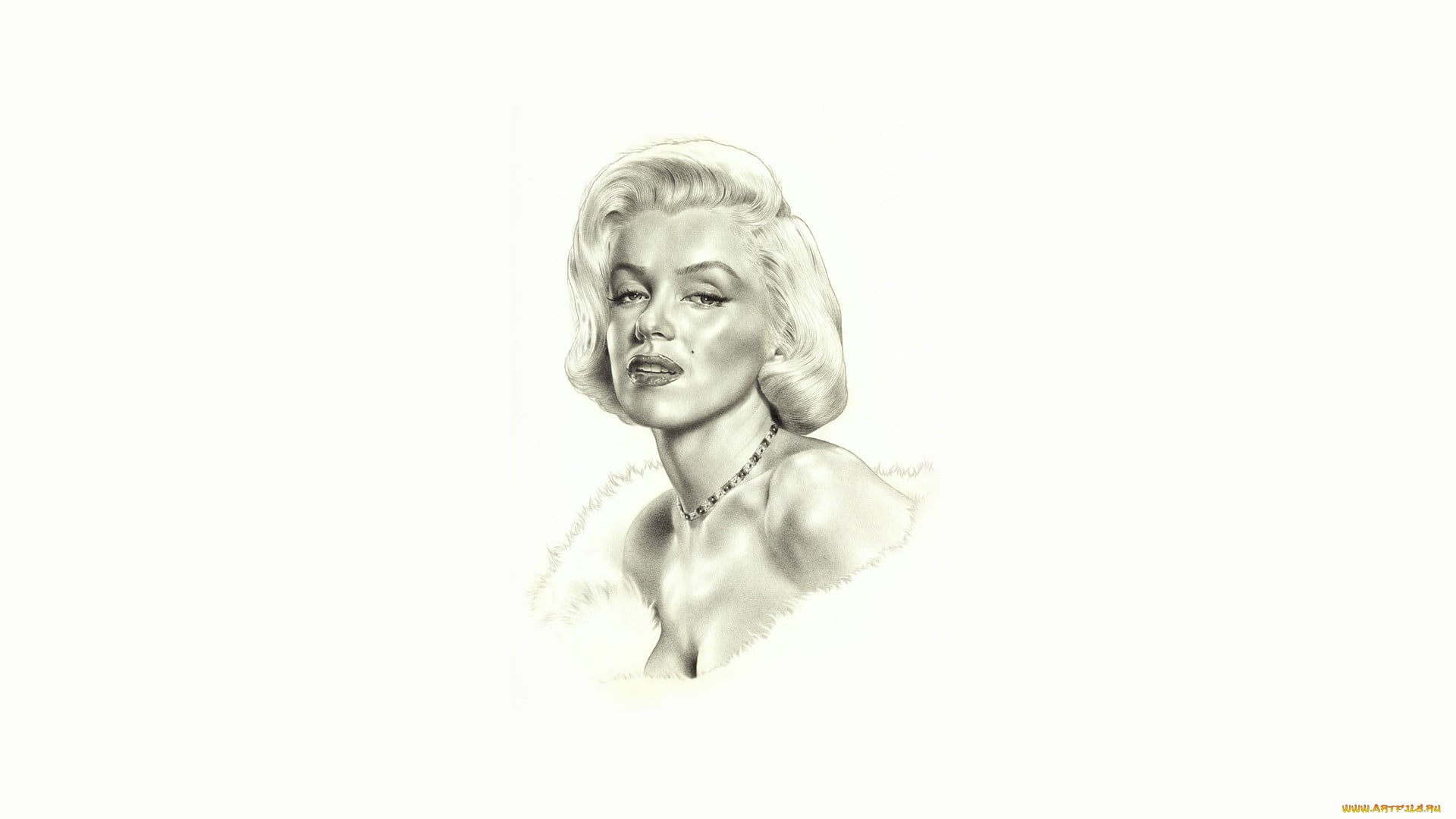 Marilyn Monroe actress celebrity women minimalism drawing
