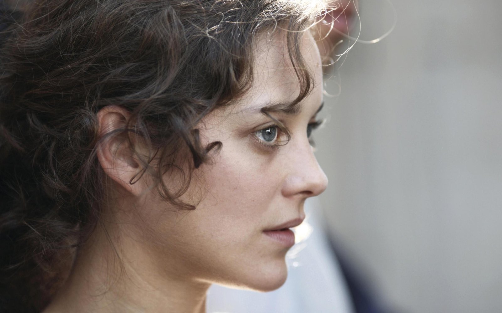 Marion Cotillard women actress brunette blue eyes face 2k