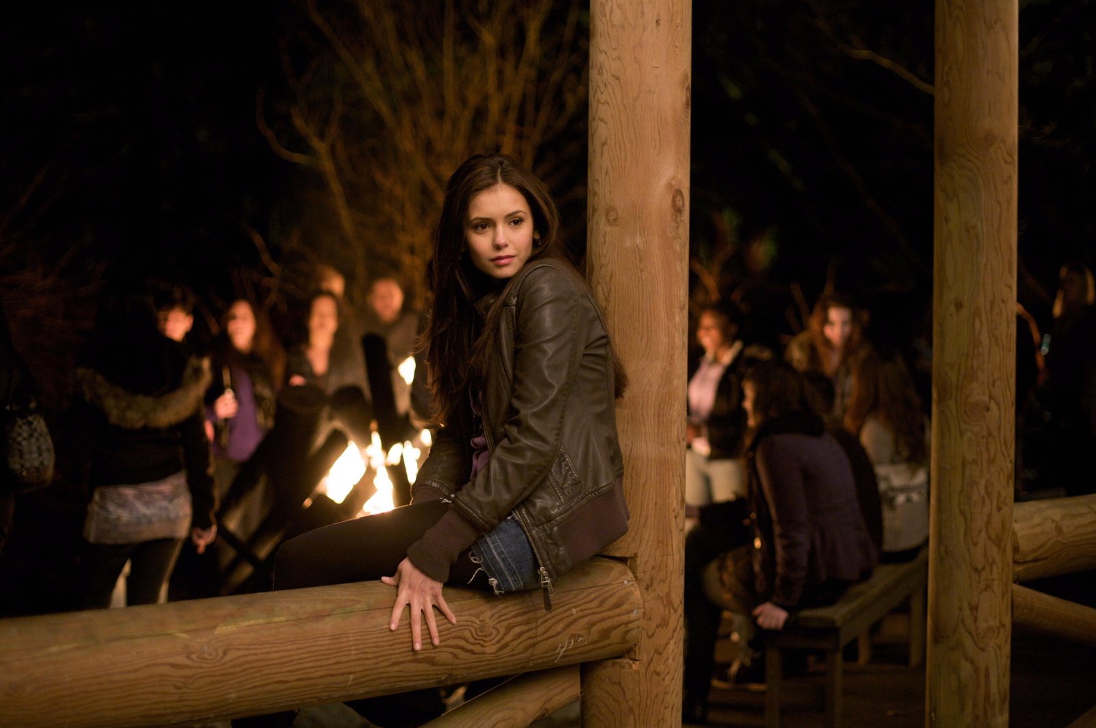 Nina Dobrev girl actress brunette the series The Vampire Diaries 2k