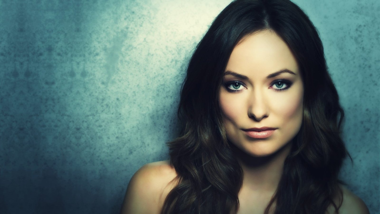 Olivia Wilde blue eyes women dark hair actress portrait
