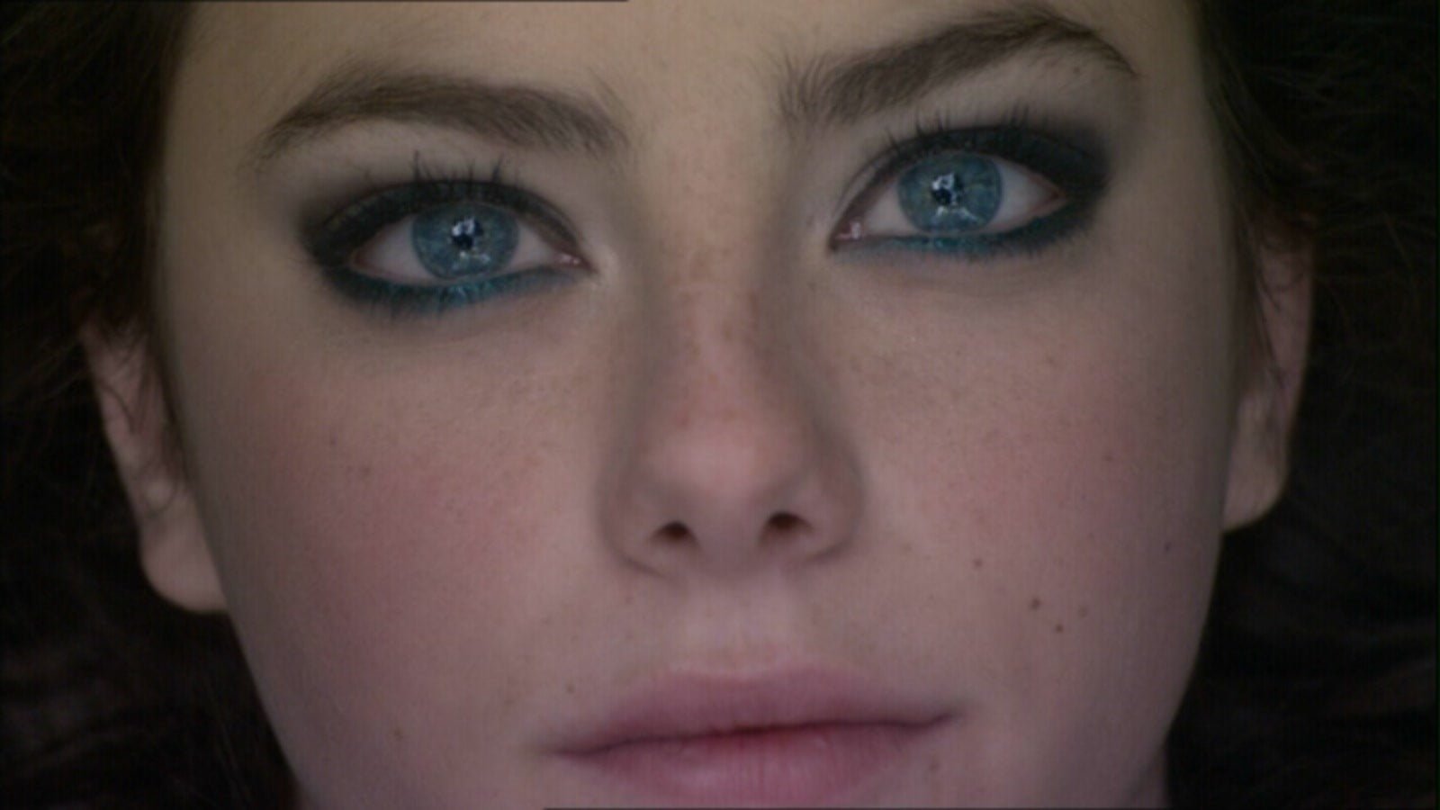 woman's blue eyes Kaya Scodelario women actress closeup eyeliner