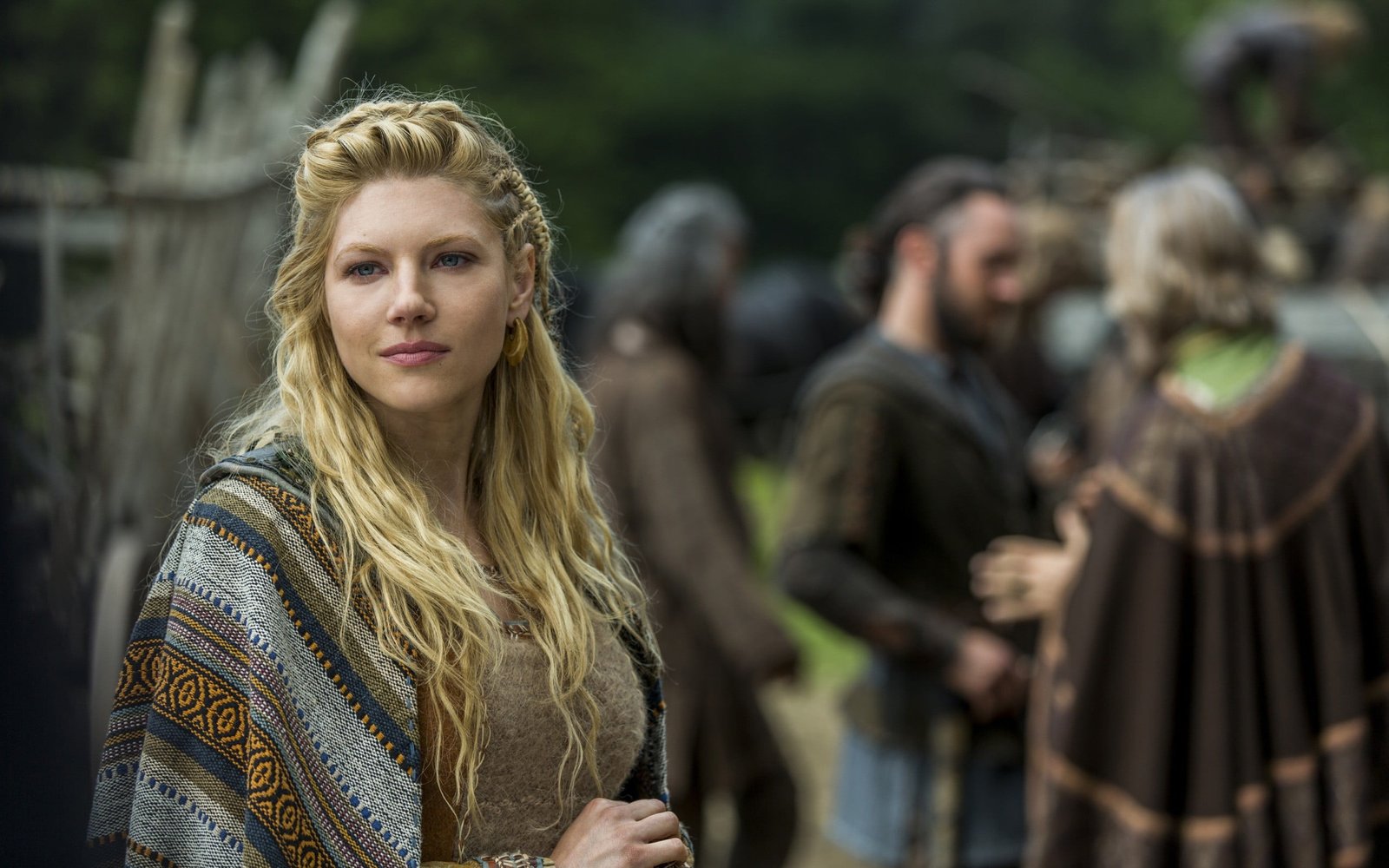 women's brown top blonde Katheryn Winnick actress model Vikings TV series 2k