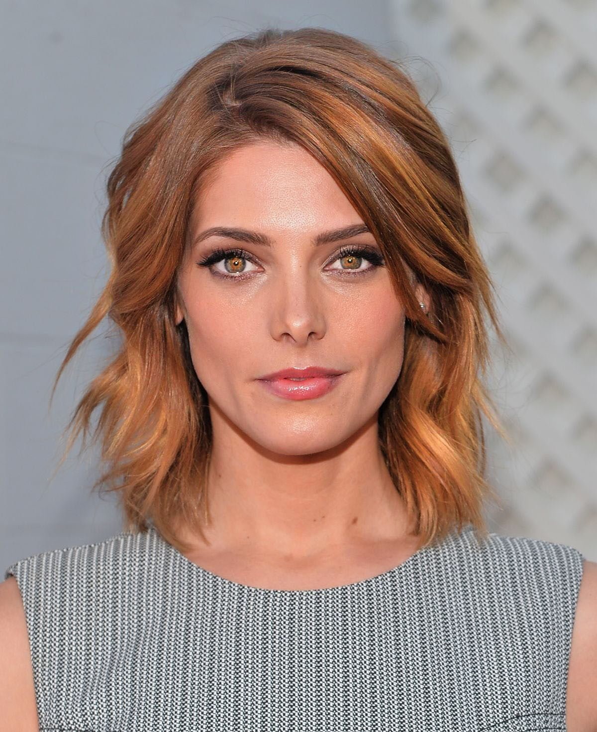 women's grey sleeveless tops Ashley Greene actress portrait
