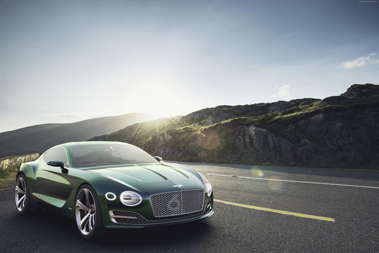 green Bentley Speed 2k 4k 5k