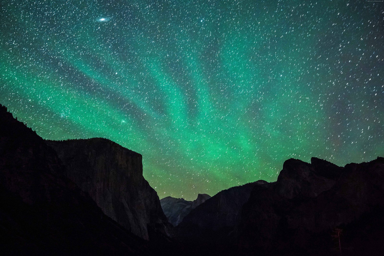 stars forest mountains apple Yosemite OSX 2k 4k 5k