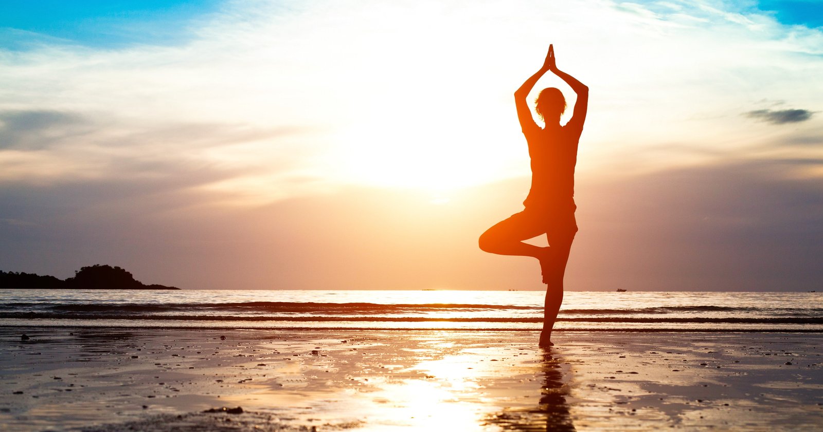 Yoga Sunrise Morning Beach sky wellbeing water healthy lifestyle 2k 4k