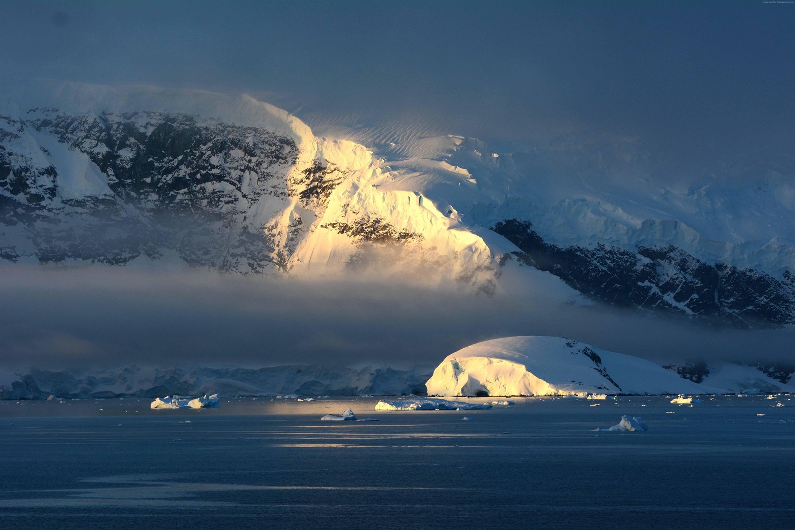 hd snow Antarctica mountain iceberg 2k 4k 5k