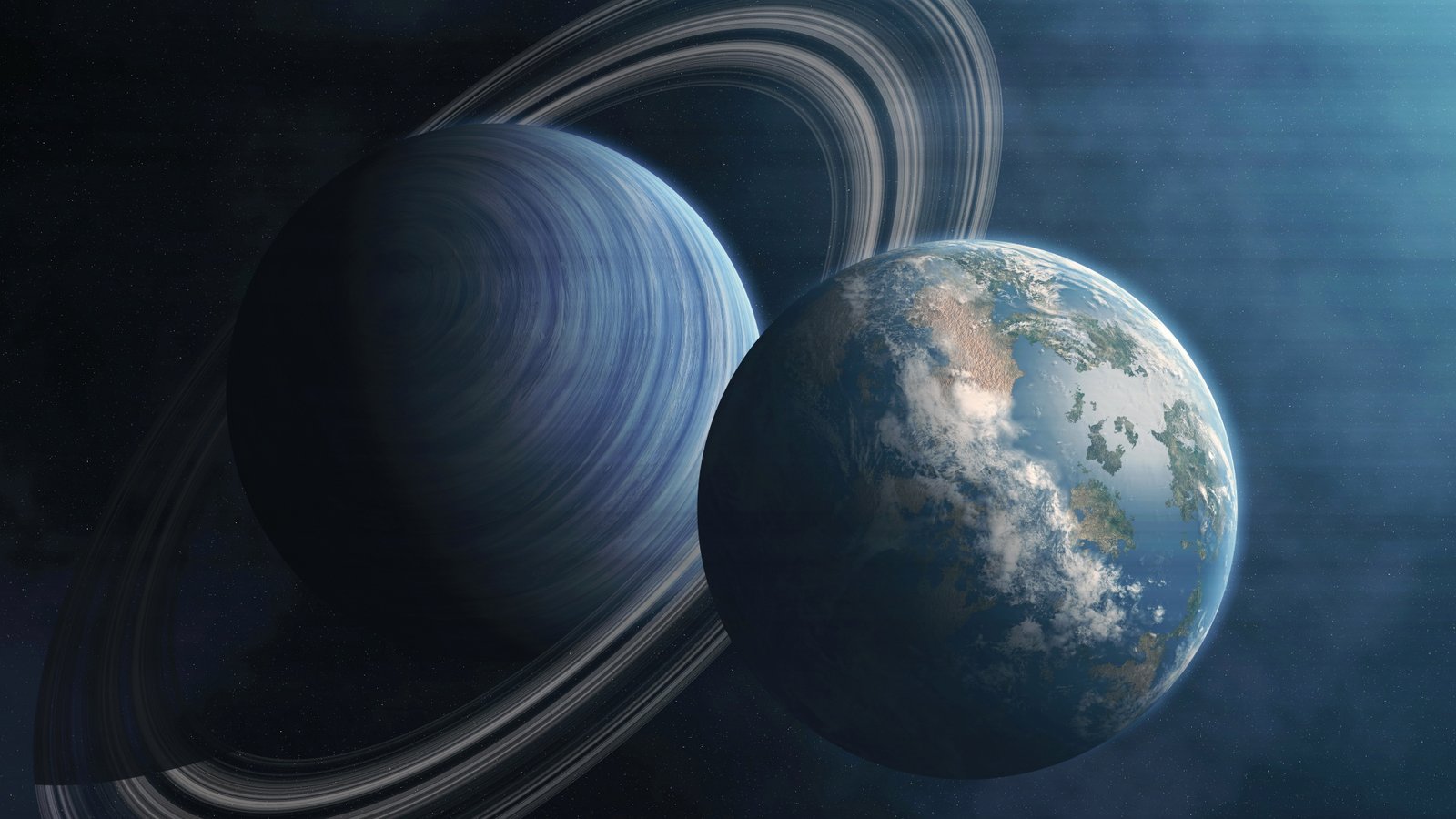 Earth Rings Planets 2k 4k 5k 8k