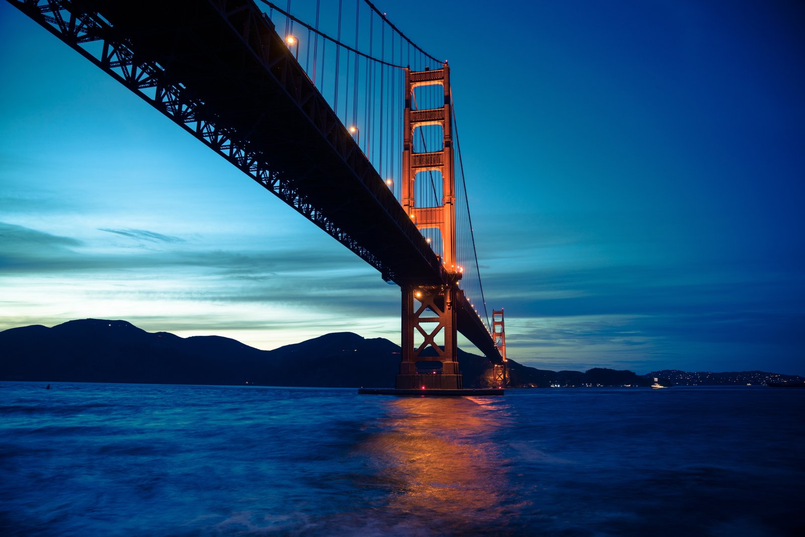 USA California Sunset Golden Gate Bridge San Francisco 2k 4k 5k 8k