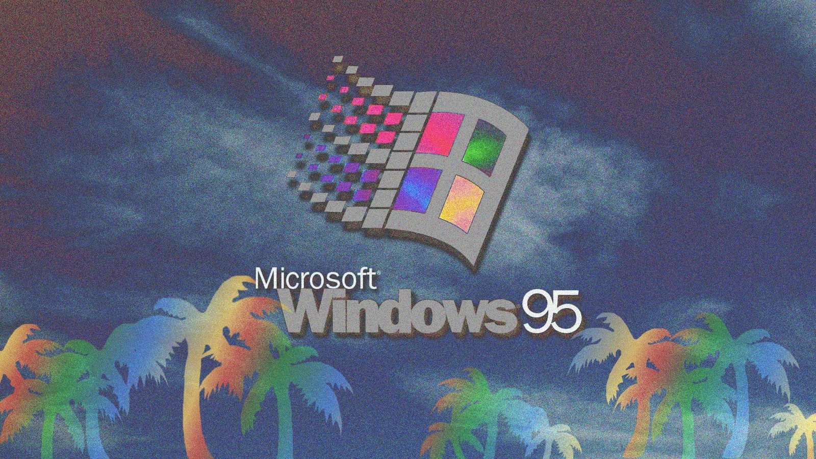 px Microsoft Windows Palm Trees vaporwave 95 Animals Dolphins HD Art 2k
