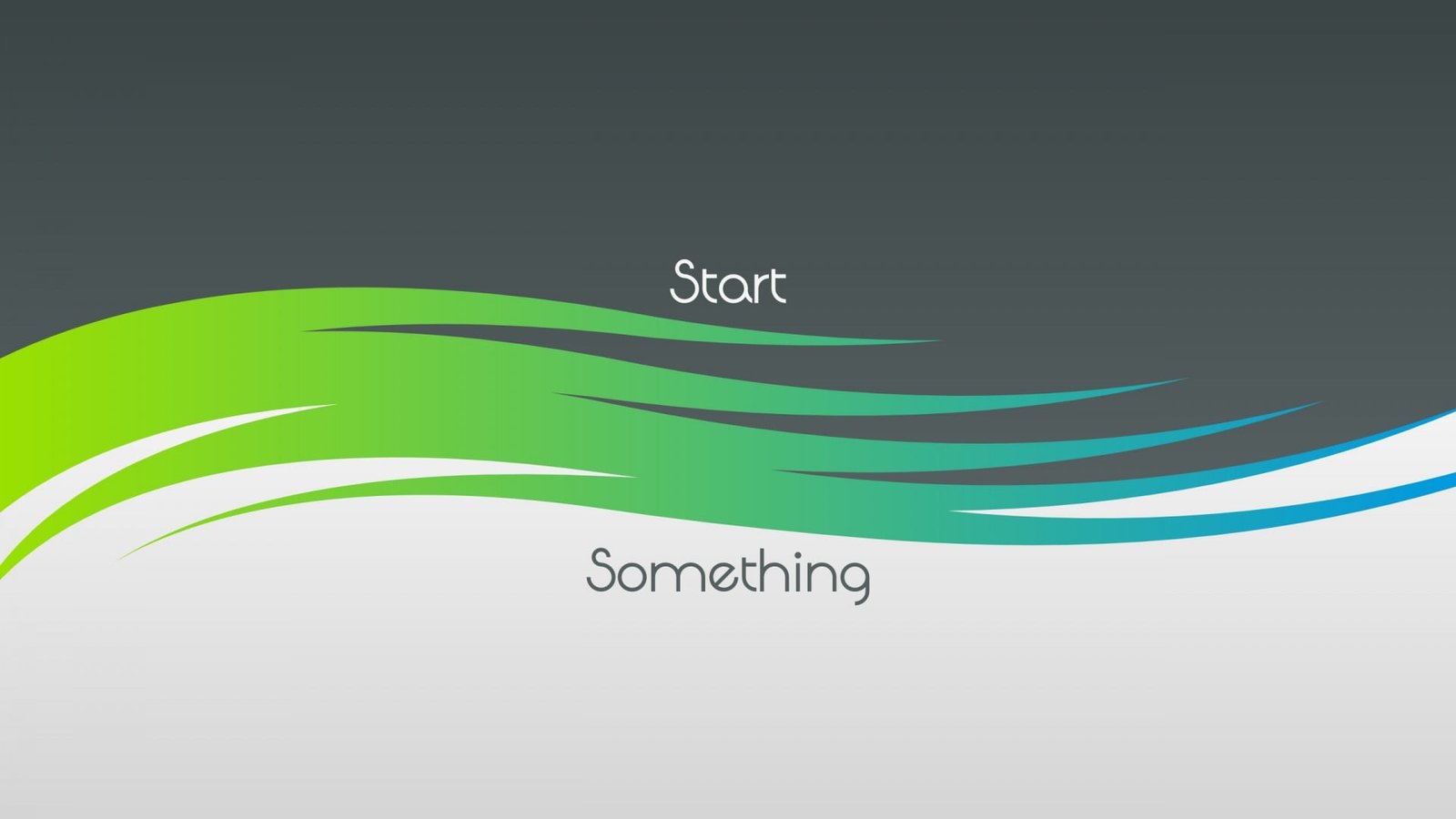 start something text abstract motivational typography digital art 2k