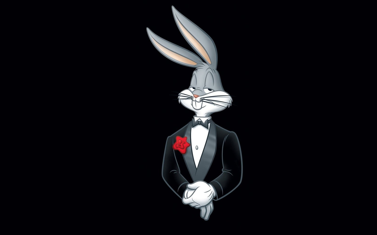 Bugs Bunny in suit wallpaper cartoon Warner Brothers suits 2k