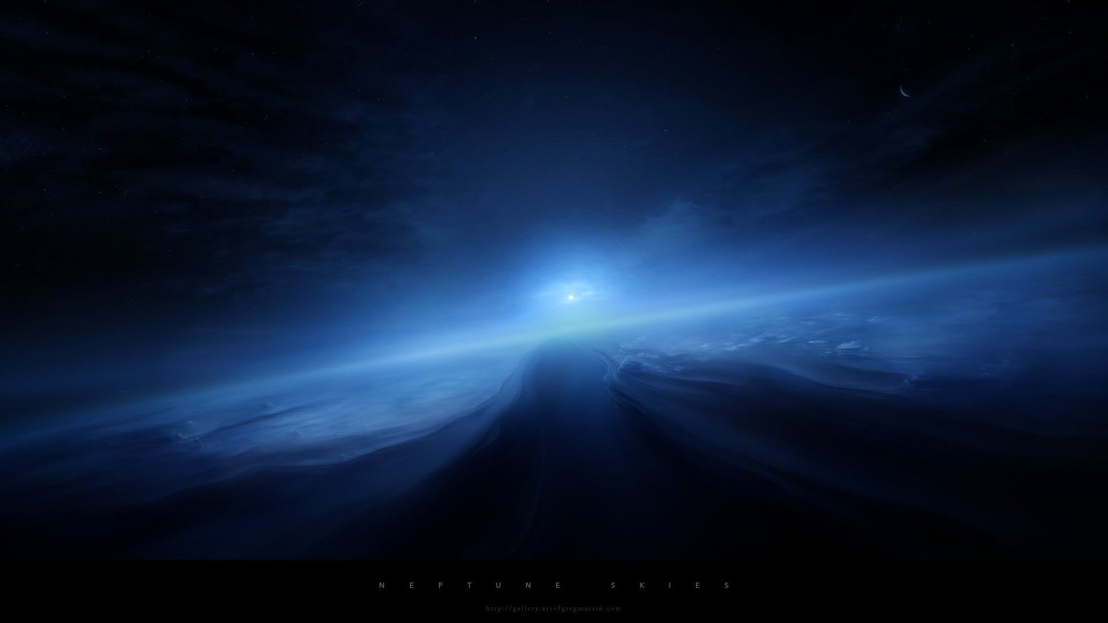 galaxy digital wallpaper space Neptune artwork science fiction 2k