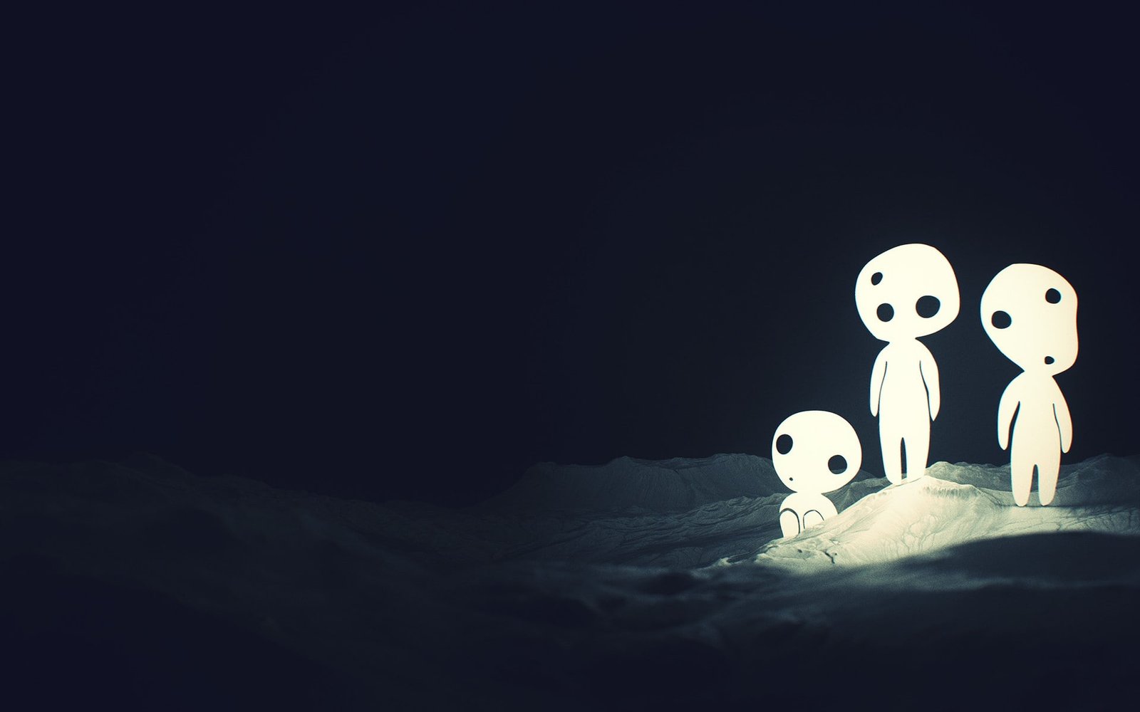 digital art Kodama Princess Mononoke Studio Ghibli 2k