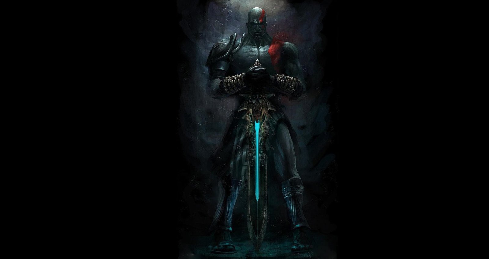 God of War Kratos wallpaper Of III black background 2k