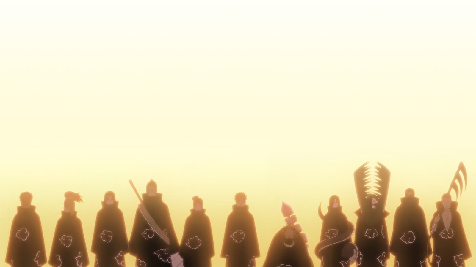 Naruto Akatsuki illustration Shippuuden silhouette Zetsu 2k