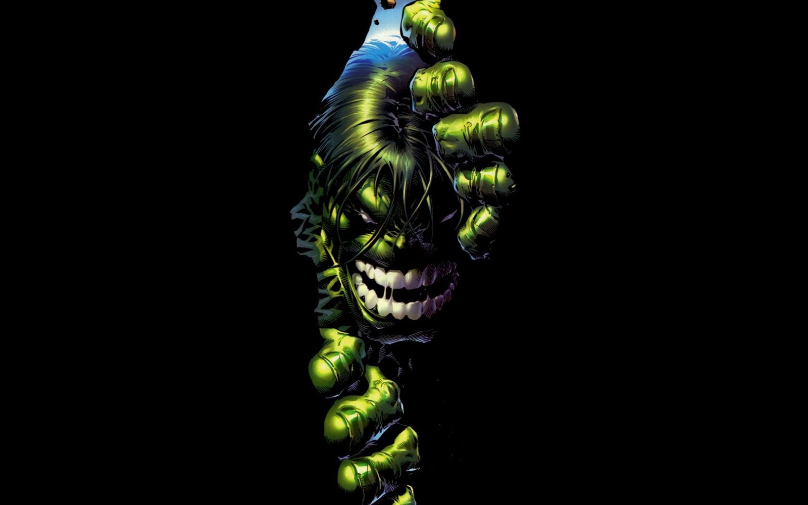 The Incredible Hulk wallpaper Marvel Comics black green background 2k