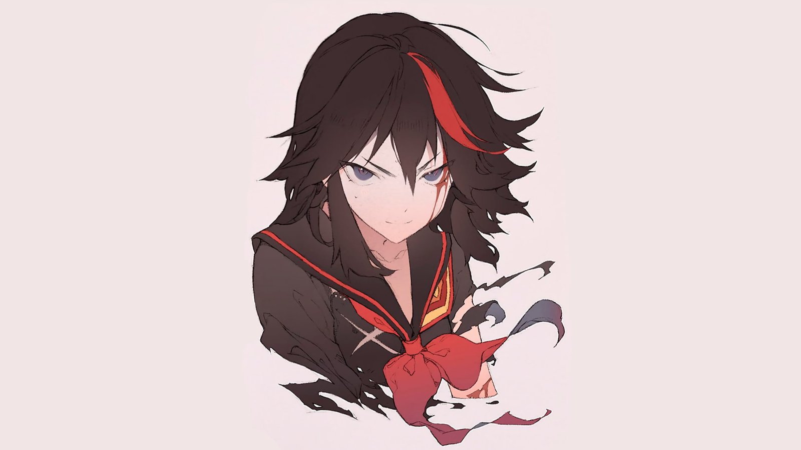anime girls simple background minimalism Kill la Matoi Ryuuko 2k