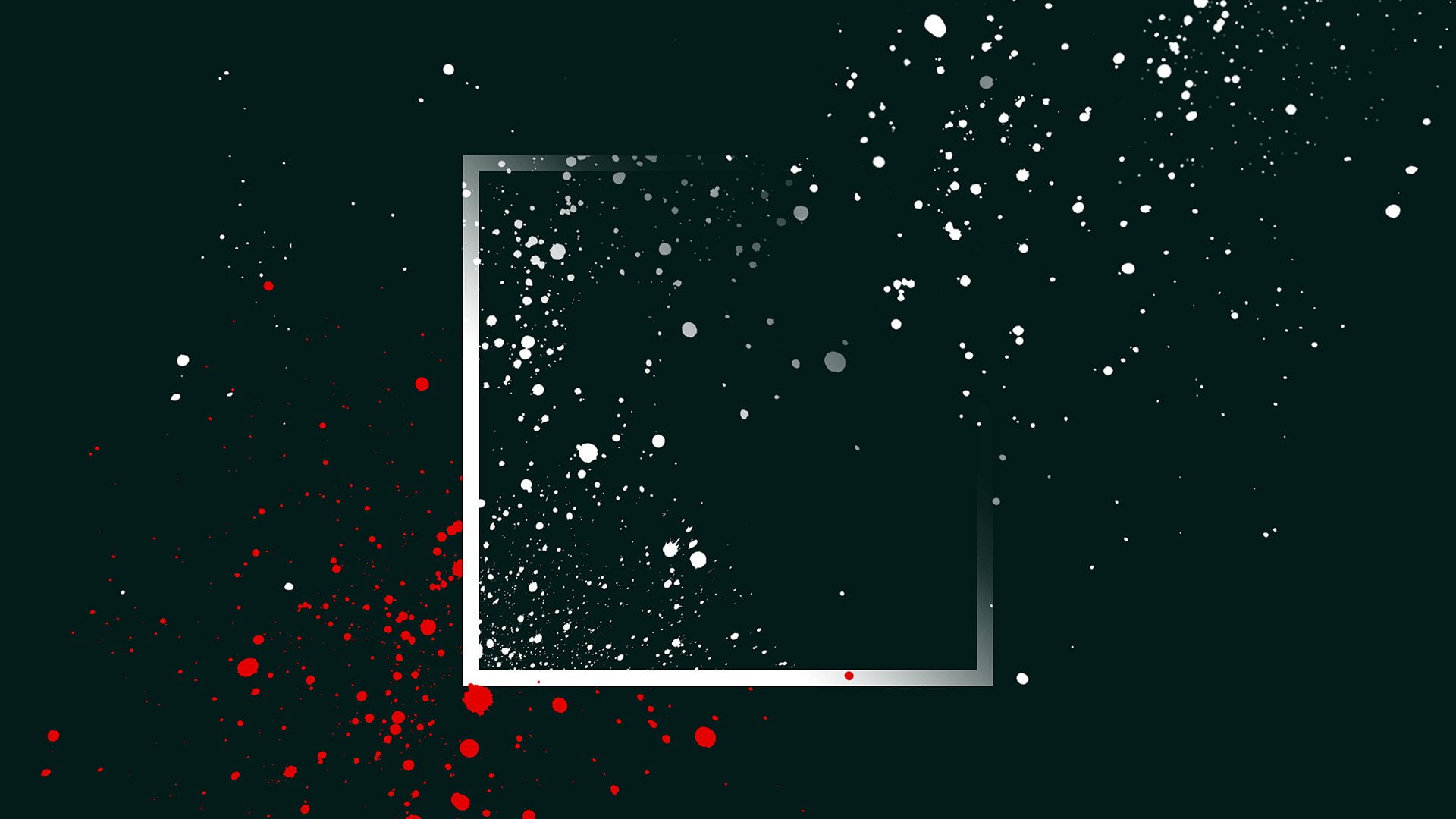 dots digital art black white abstract square paint splatter 2k