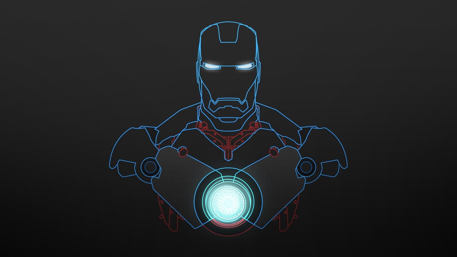Iron Man wallpaper abstract blueprints Marvel Comics technology 2k