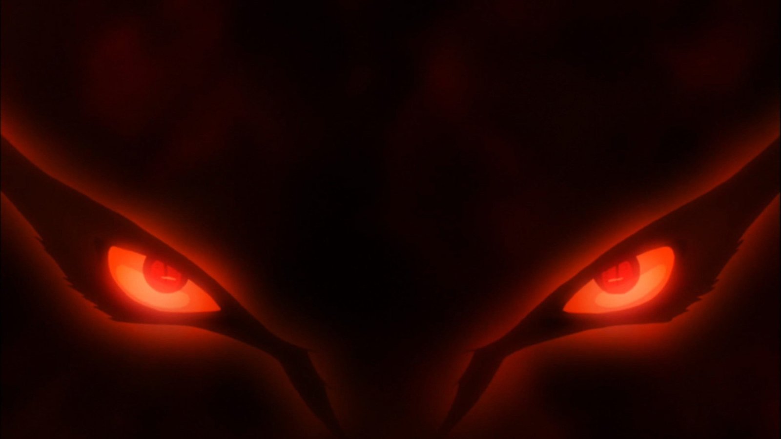 Naruto Kurama eyes digital wallpaper red game fox anime 2k