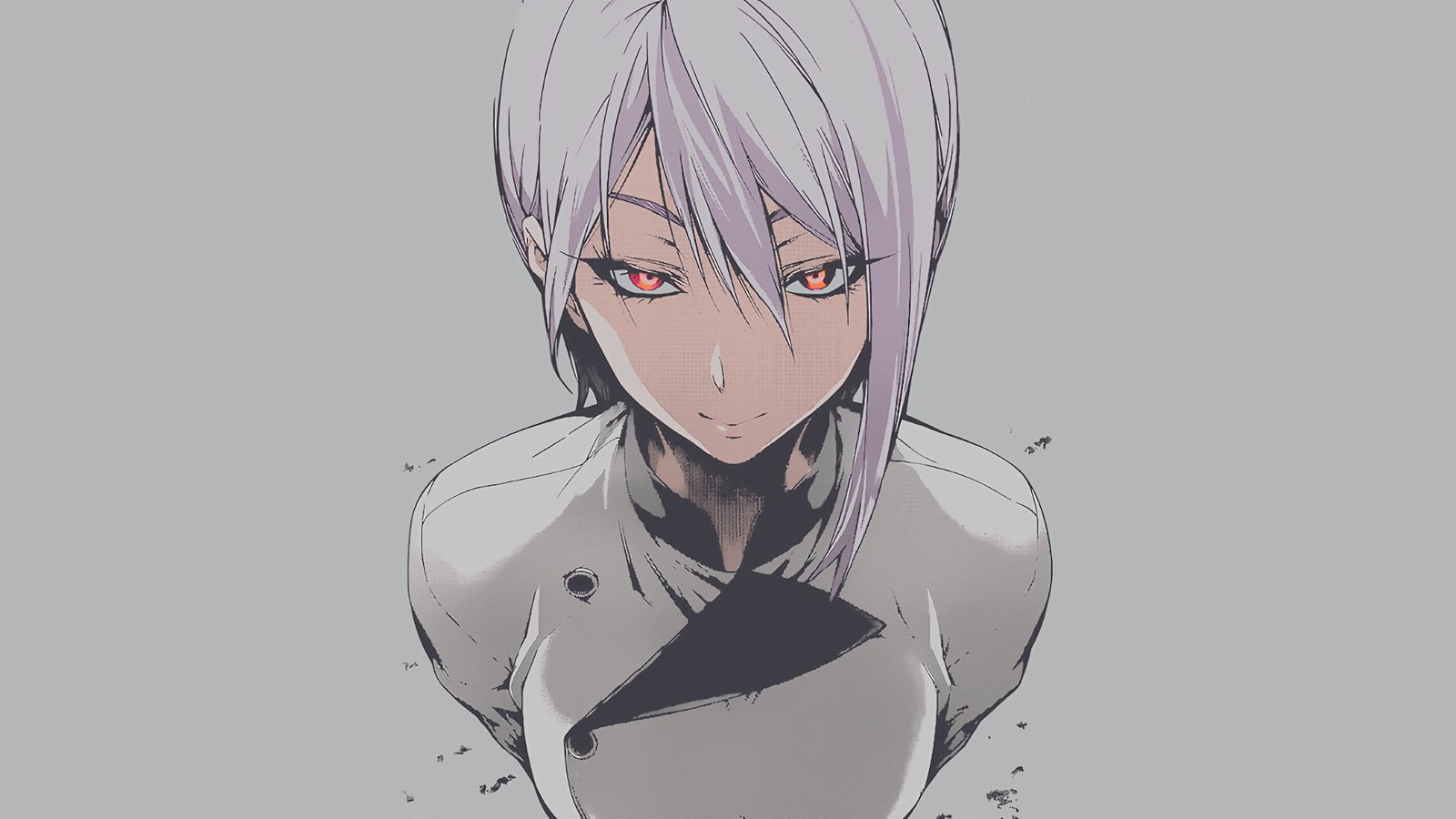 purple haired girl anime character wallpaper Shokugeki no Souma 2k