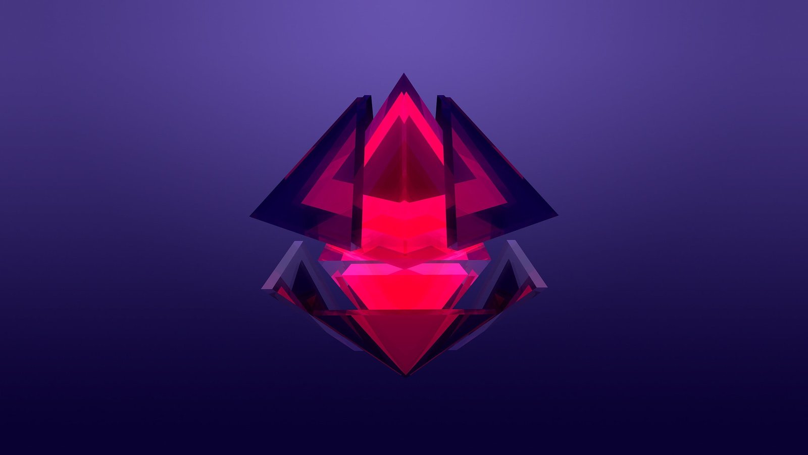 red and black wallpaper abstract Justin Maller Facets digital art 2k