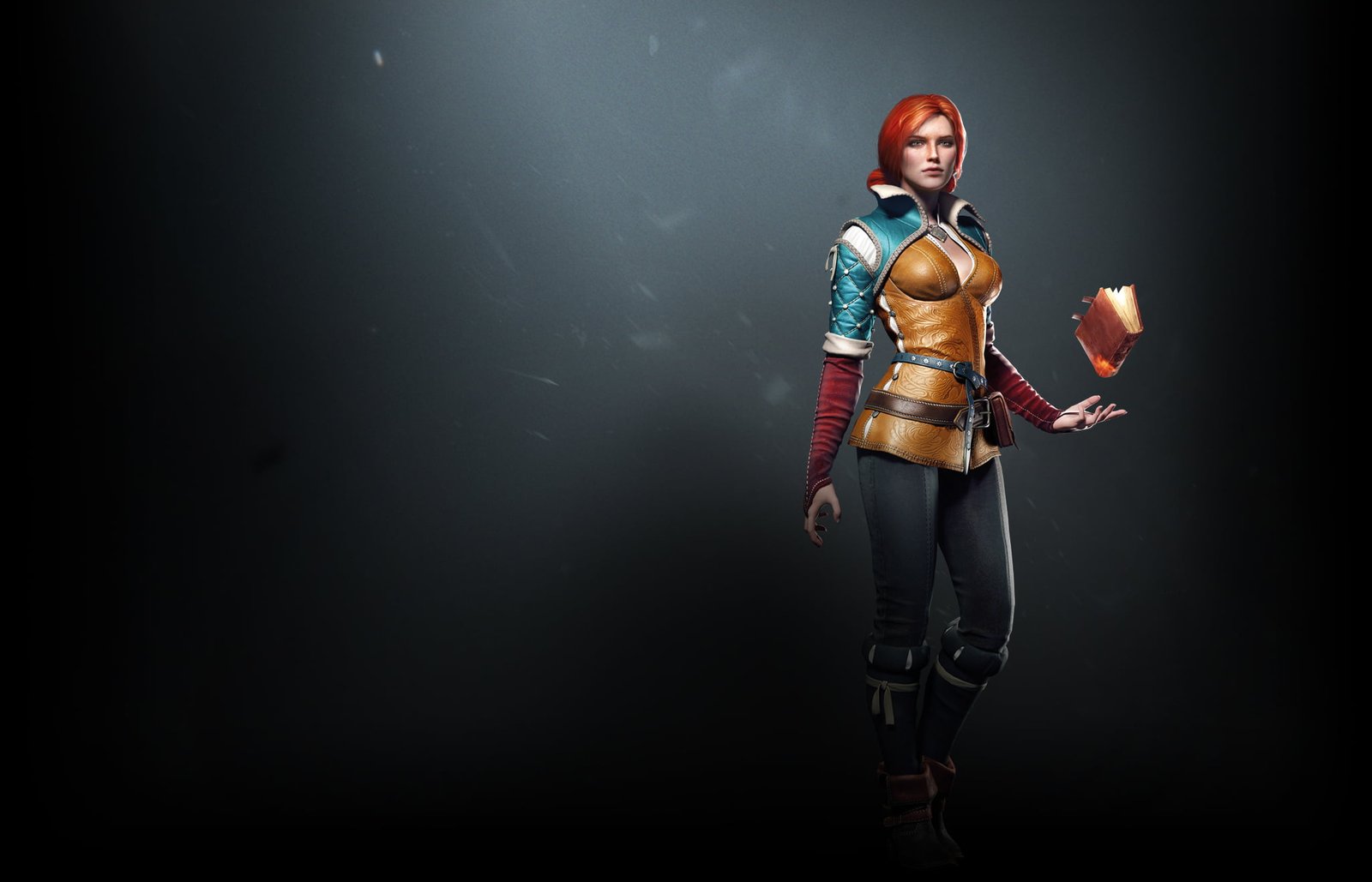 red haired female anime character digital wallpaper Sorceress 2k