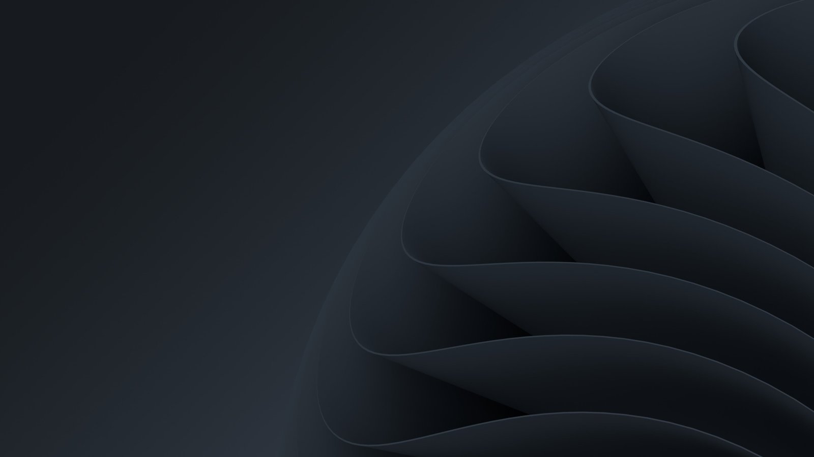 windows 11 dark mode abstract render 2k 4k