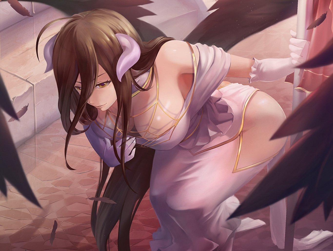 Albedo from Overlord Anime
