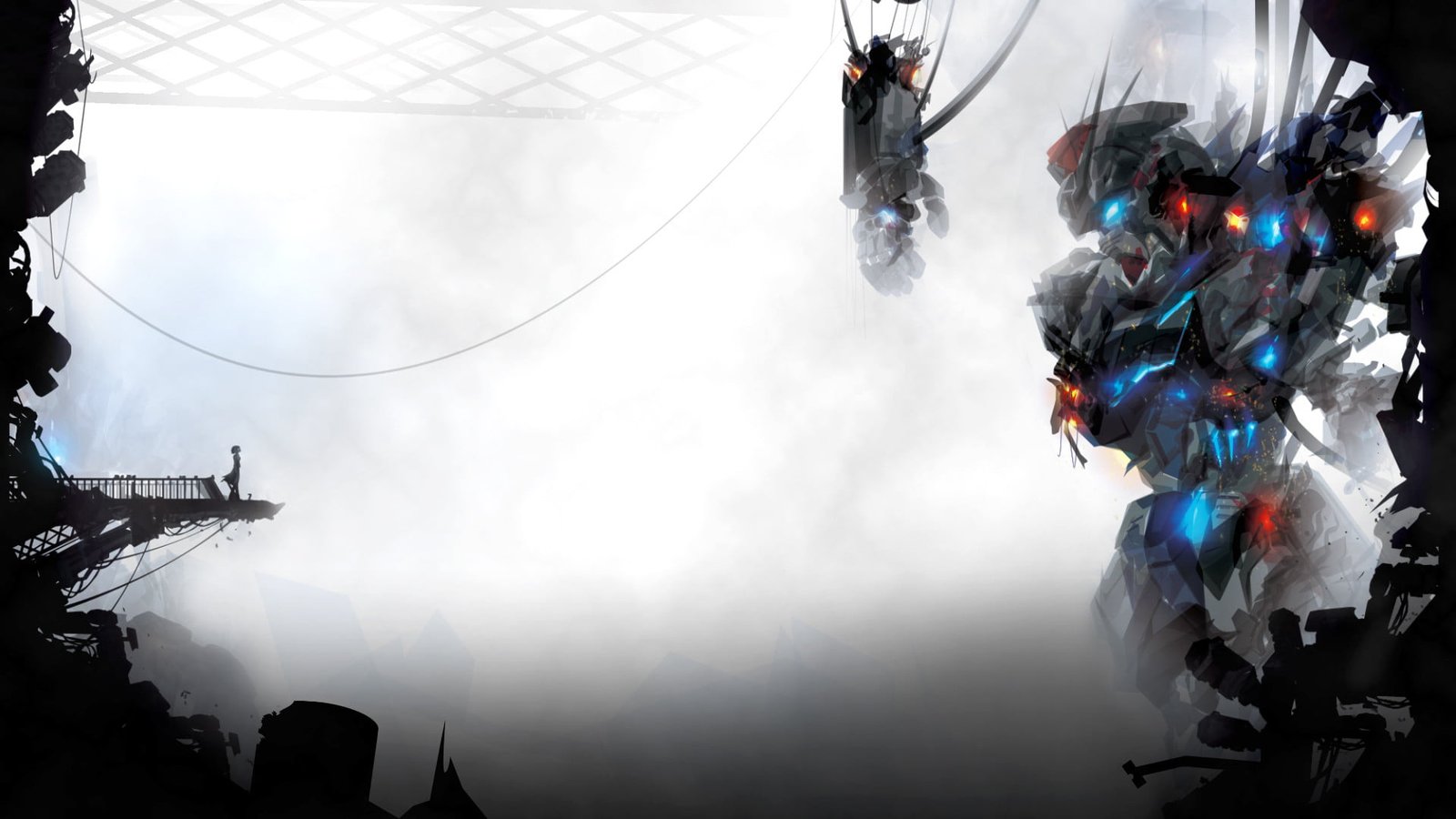 animated robot wallpaper mech futuristic Mobile Suit Gundam 2k