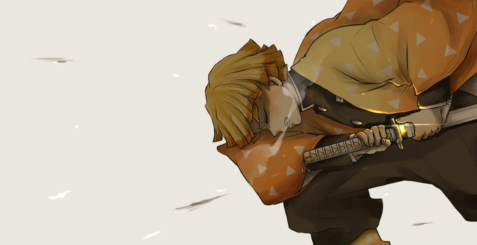 Anime Demon Slayer Kimetsu no Yaiba Zenitsu Agatsuma 2k