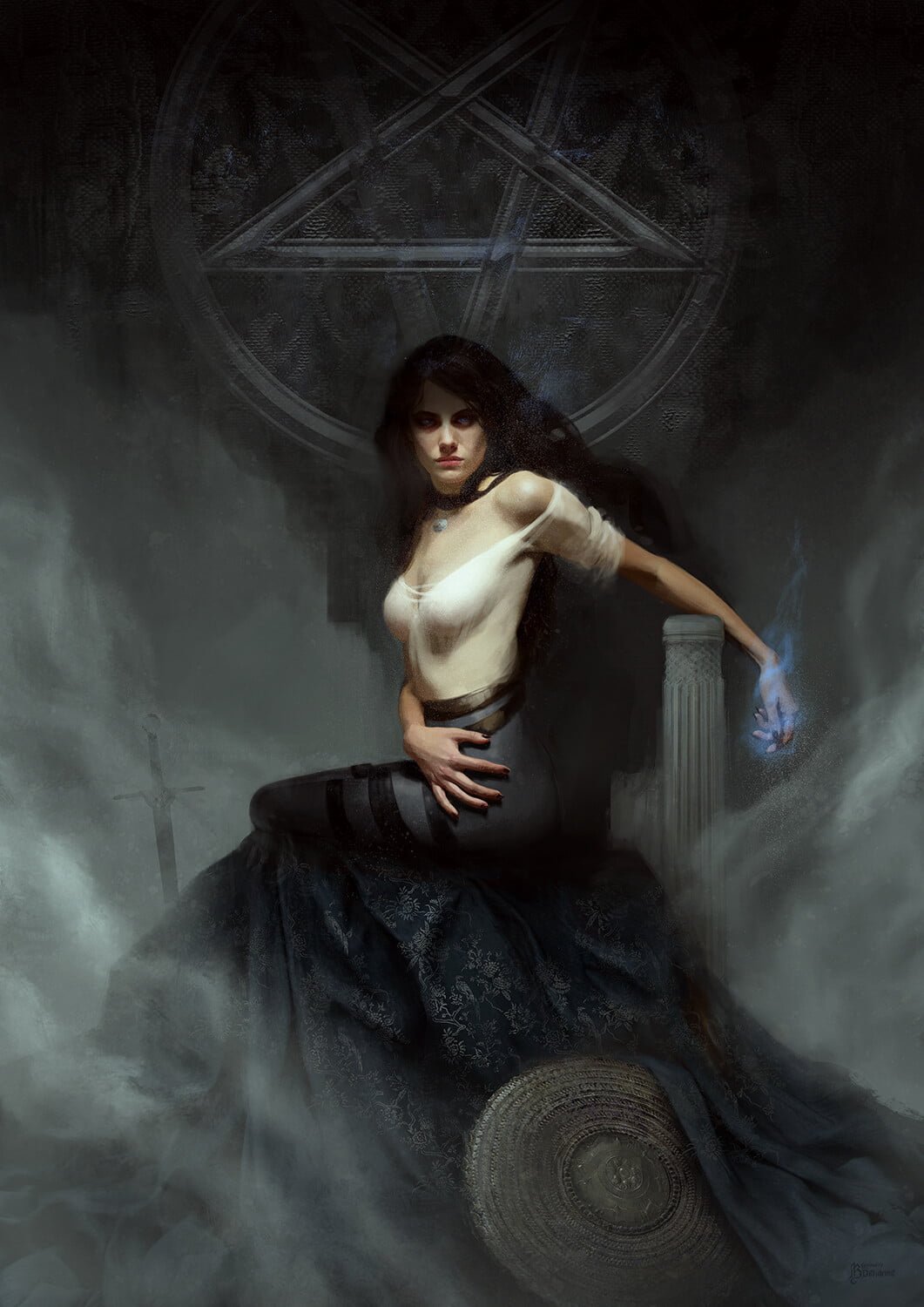 BASTIEN LECOUFFE DEHARME mist video game girls Yennefer of Vengerberg
