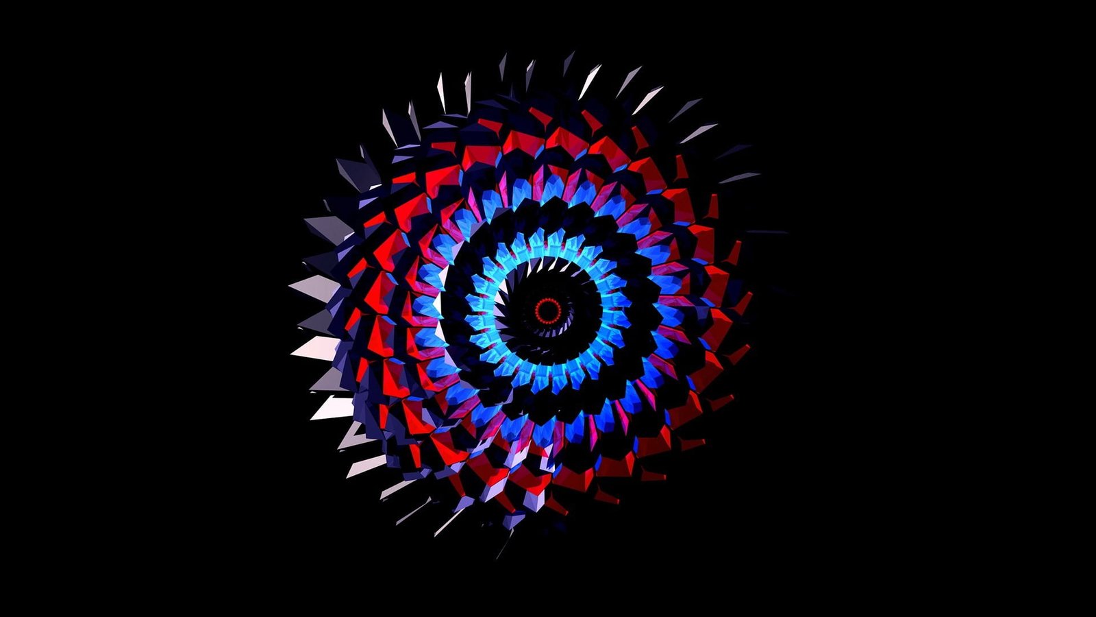 blue red and gray sprocket illustration digital art abstract 2k