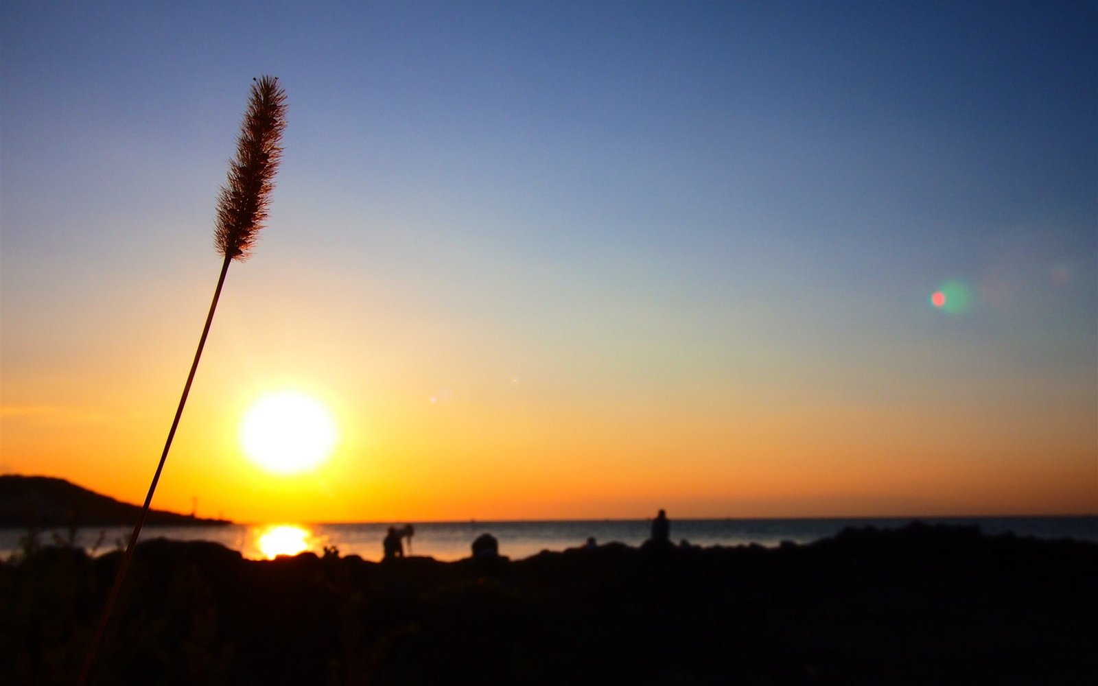 Korea Jeju Island travel scenery Wallpaper sky silhouette sunset 2k