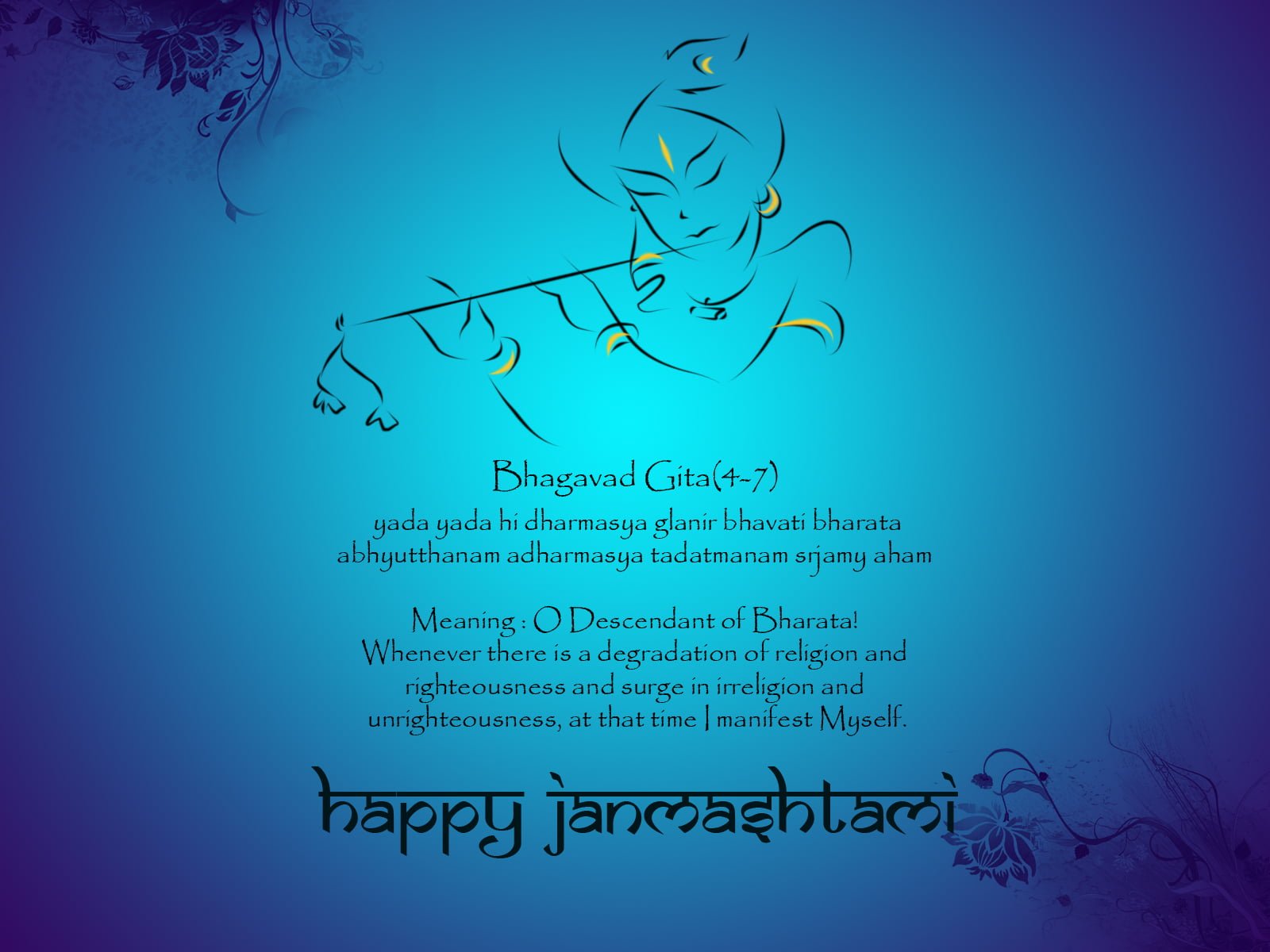 Krishna Janmashtami blue wallpaper Festivals Holidays lord krishna 2k