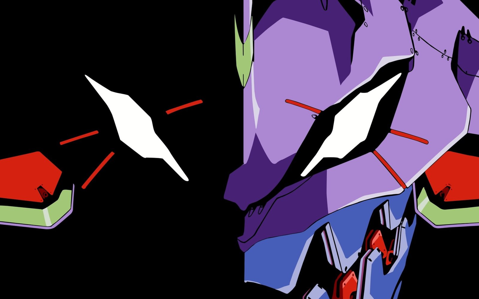 Neon Genesis Evangelion EVA Unit 01 no people nature silhouette 2k