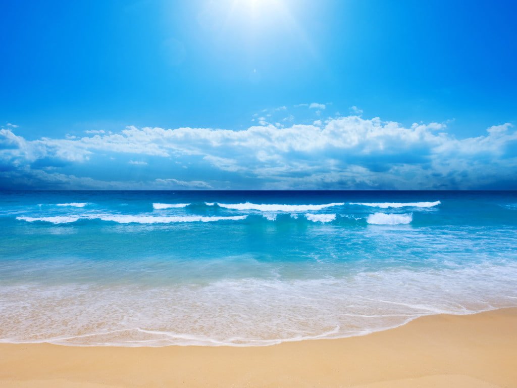 Paradise Beach Sea Water Blue Sky Clean