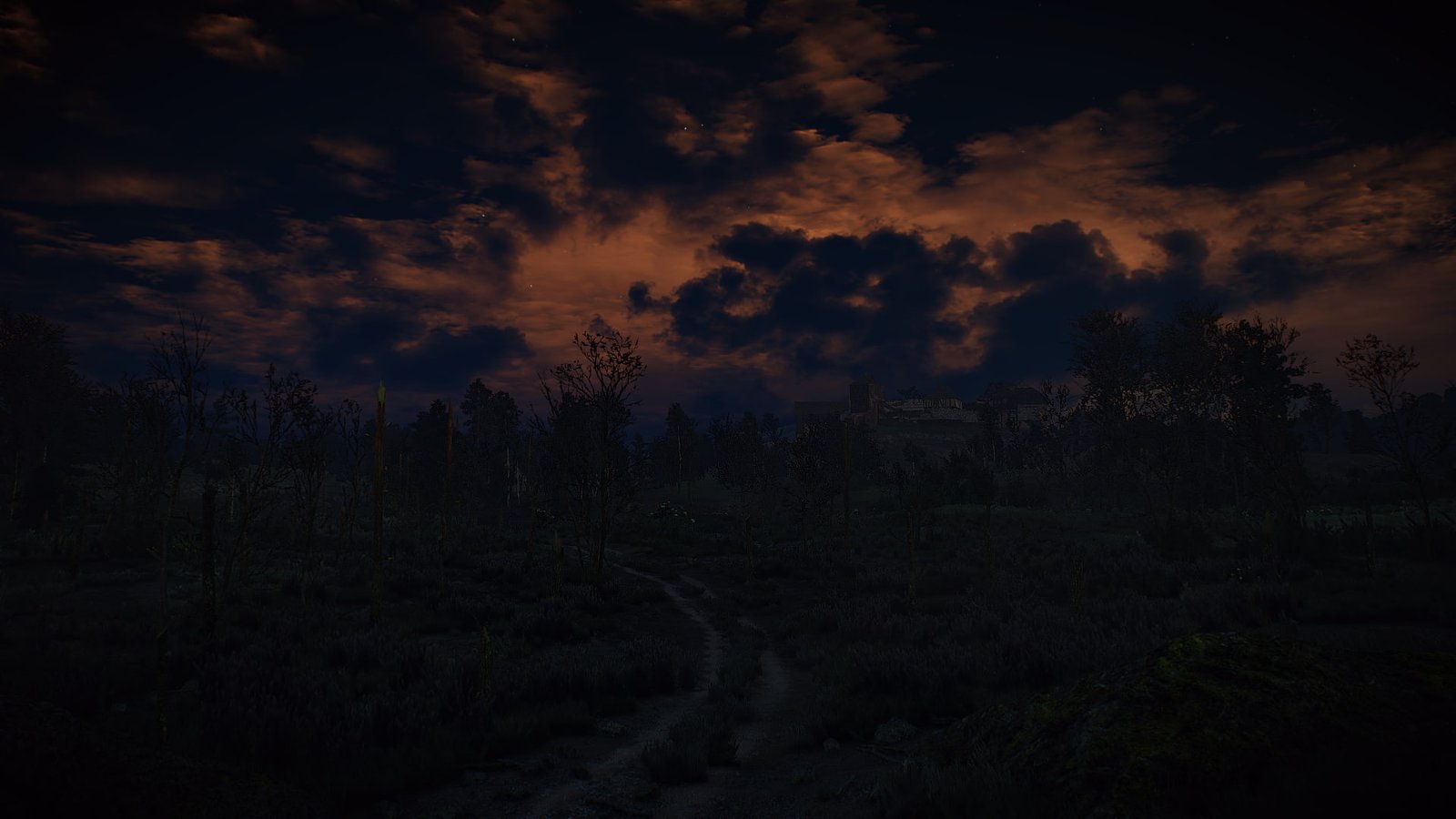The Witcher 3 Wild Hunt video games sky cloud tranquility 2k