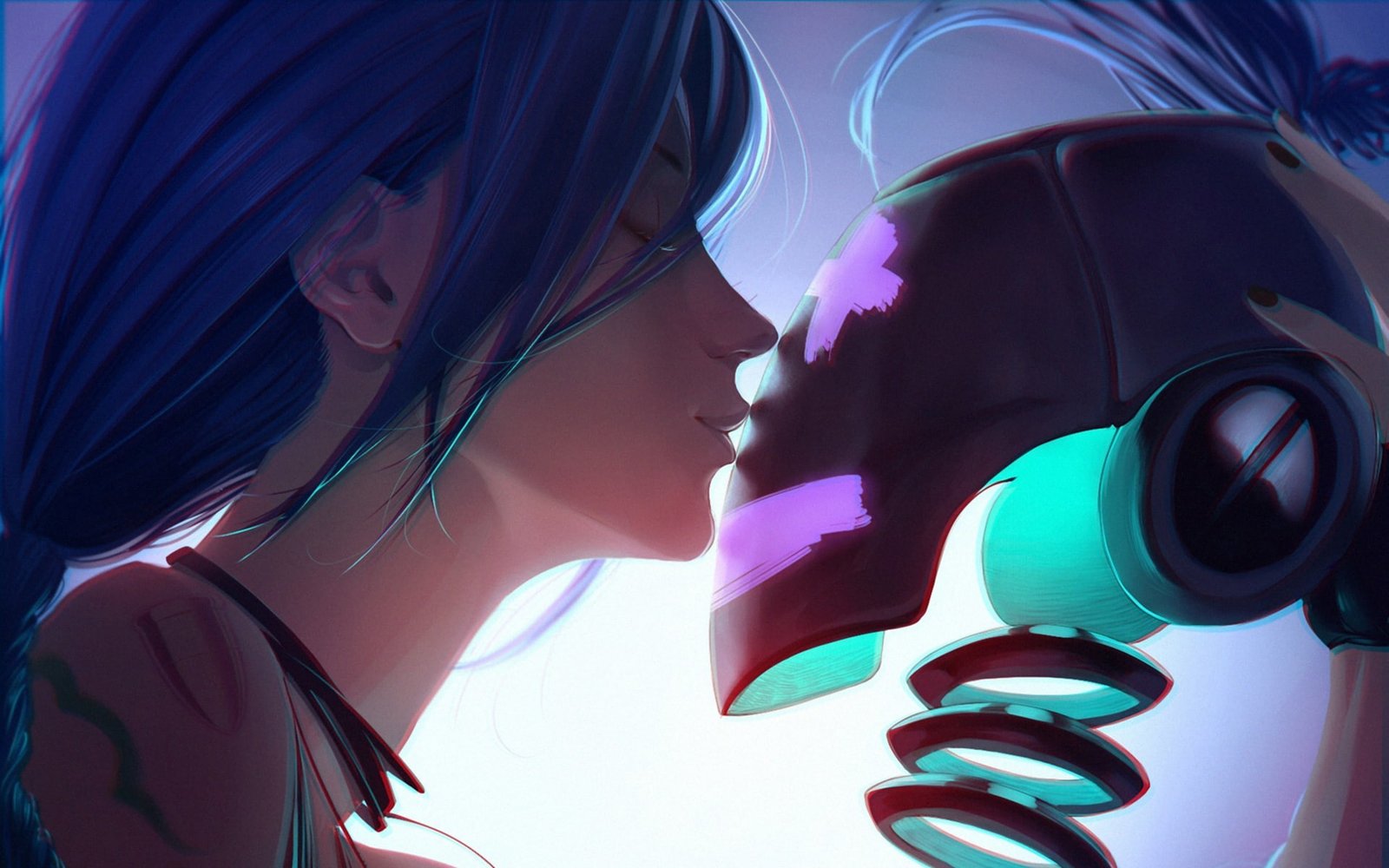 anime girls Jinx League of Legends 2k