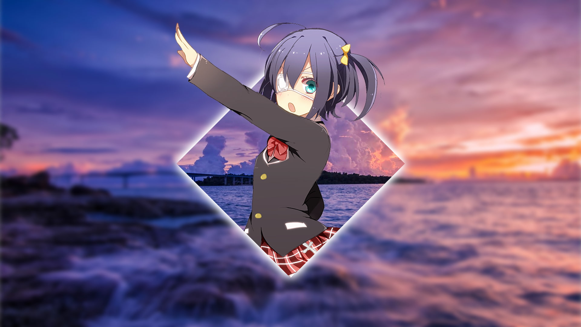 anime Chuunibyou demo Koi ga Shitai Takanashi Rikka girls 2k