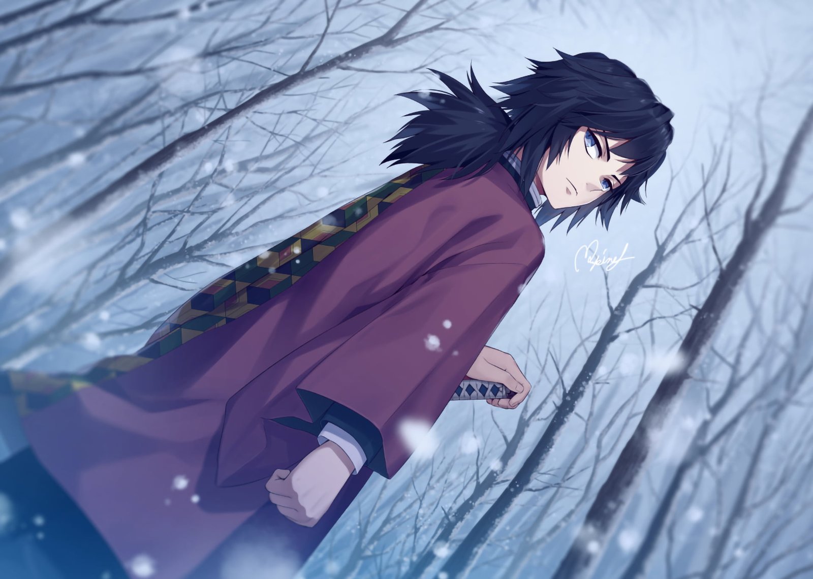 Anime Demon Slayer Kimetsu no Yaiba Giyuu Tomioka 2k