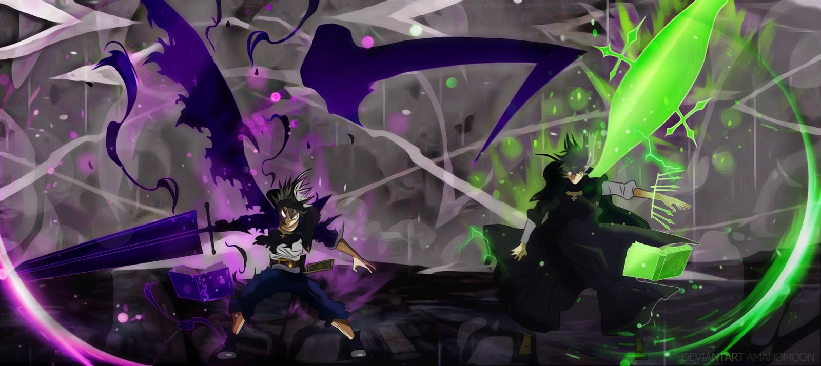 Anime Black Clover Asta Book Magician Sword 2k