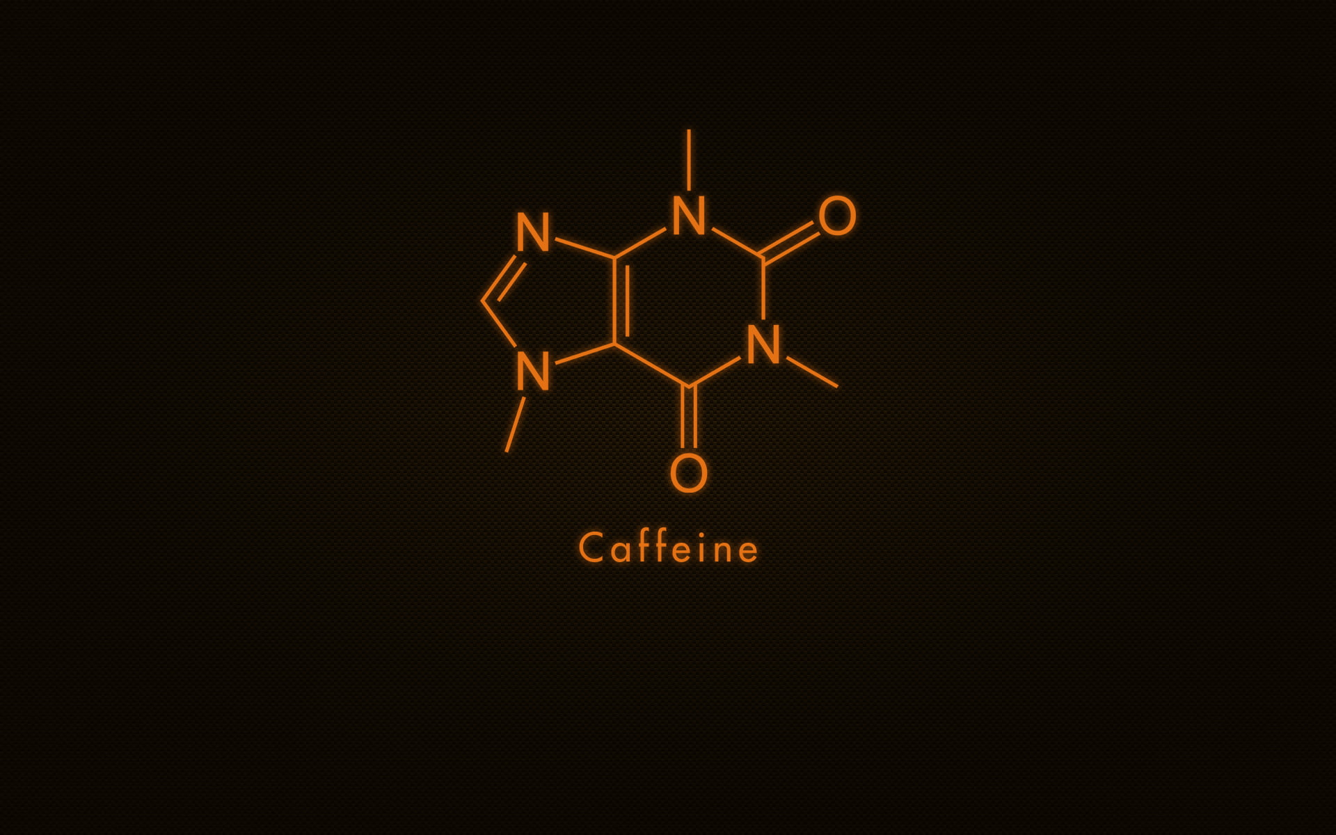 Caffeine illustration science chemistry coffee molecular Structure 2k
